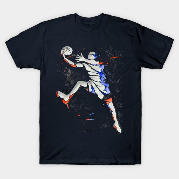 USA Allstars Basketball - USA - Slam Dunk T-Shirt by BabyYodaSticker